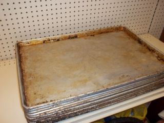 full size aluminum baking sheet tray cookie lot 10