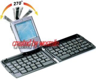 The IR wireless keyboard also comes with a built in stand to hold your 