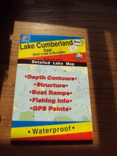   Hot Spots Lake Cumberland East Wolf Creek to Burnside Lake Map