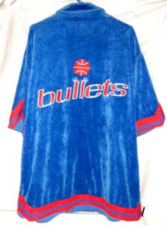 Baltimore Bullets Velour Basketball Warmup Jersey Pants Suit Throwback 