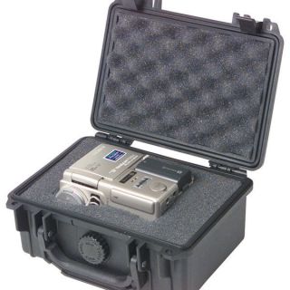   Hard Camera Case Black with Foam Waterproof Hiking Equipment