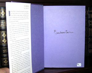 1st Lady Barbara Bush Signed Book A Memoir with A GAI Authentication 