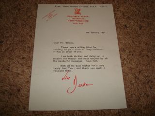 diversified sellers llc rare barbara cartland hand signed typed letter