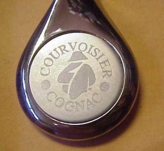 Barlow Courvoisier Cognac Silvertone Key Ring Fob New