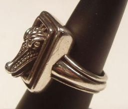   Silver Alligator Ring by Barry Kieselstein Cord Designer