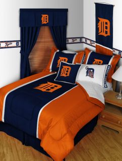 Detroit Tigers Full Comforter 4pc Sheets MLB Bedding