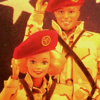   Military Army Desert Storm Barbie Fashion Doll Mattel 1992