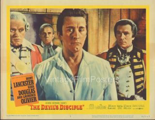 The Devils Disciple 2 Original 1959 Lobby Cards Burt Lancaster Kirk 