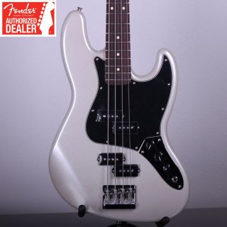   Blacktop Jazz Bass White Chrome Pearl Electric J Bass Guitar Brand New