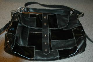 Barr Barr Black Leather Large Handbag