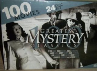 mystery classics 100 movies on 24 dvd s new