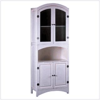   Linen Cabinet.Frosted Glass Doors.Bathroom Furniture.Towel Storage.MDF