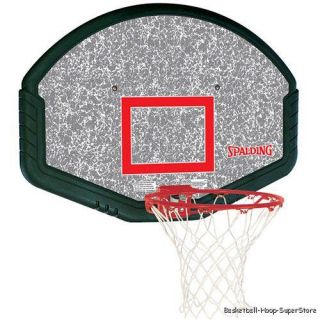 The Spalding® 80348 basketball rim and backboard combo matches a 