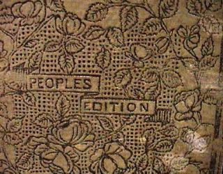 George Eliot Adam Bede Vo 1 Peoples Book 1892 Signature