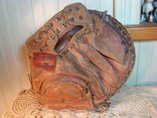 Vintage Baseball Mitt Glove Rawlings BD 15 Earl Battey