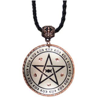 Pentagram Pentacle Copper Pendant Necklace Wicca Pagan Witchcraft 