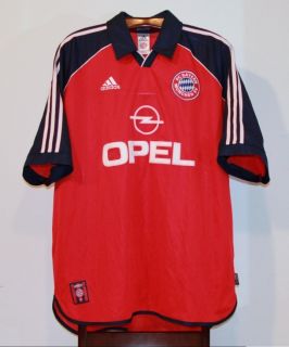 Adidas 1999 2001 Bayern Munich Home Soccer Jersey XXL