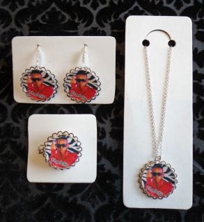 Mindless Behavior Rhinestone Earrings Necklace Hair Clip 5 Sets to 