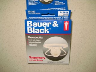 Suspensory Scrotal Support Baur & Black X L Fits All Waist Sizes FREE 