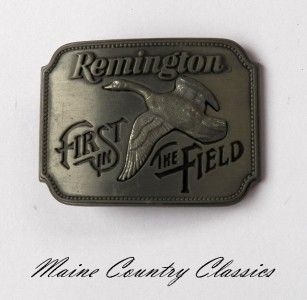   REMINGTON ARMS FIRST IN THE FIELD BELT BUCKLE Canada Goose Sid Bell