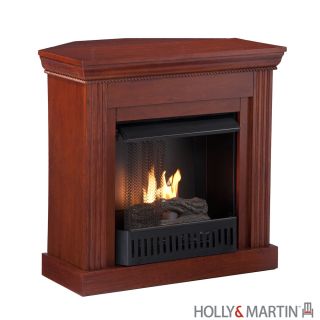 Bastrop GEL FUEL FIREPLACE Petite Corner or Flat Wall TV Stand HOLLY 