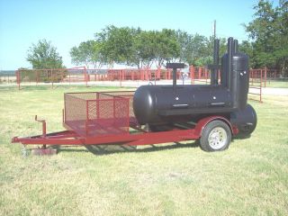 New BBQ Pit Smoker Cooker and Charcoal Grill Trailer
