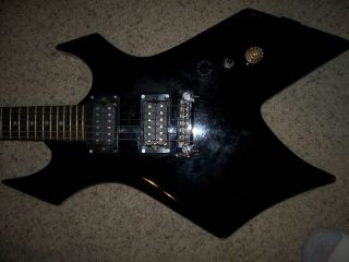 Black Rich Warlock Electric Guitar Bronze Series Has Some Dings and 