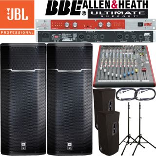 2X JBL PRX625 Allen Heath ZED 12FX Mixer BBE 882i New