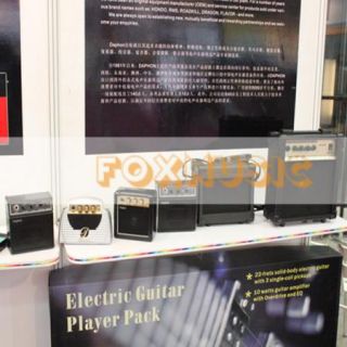 Portable Guitar Amplifier Battery Powered Guitar Amp 5W w/Strap Black