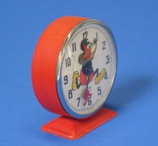 Vintage Bayard Mickey Disney Mickey Mouse Alarm Clock Made in France 