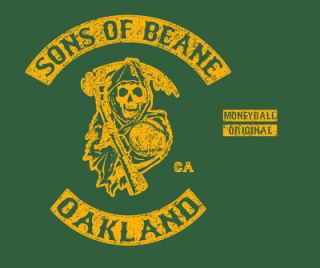 Sons of Beane Oakland Billy Athletics As Moneyball T Shirt Small SM 