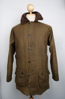 Barbour Beaufort Winter Wax Jacket Olive Green 36 Small