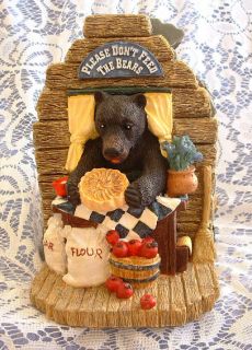   DonT Feed The Bears Mountain Black Bear Pie Bookends
