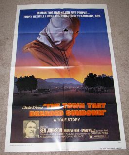   That Dreaded Sundown Original Movie Poster 1sh Ben Johnson 1976
