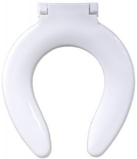 Beneke White Commercial Round Plastic Toilet Seat
