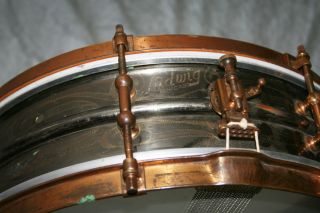 Ludwig Black Beauty Vintage Snare Drum Circa 1920 30S