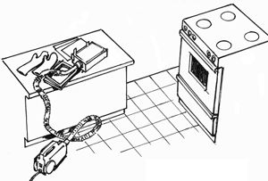 Set your oven to 350° F (175° C) Connect your home vacuum cleaner 