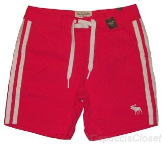   Fitch Mens Swim Shorts Beaver Meadows Board Trunks Pink M New