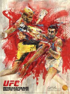 Anderson Silva vs Vitor Belfort on Site Fight Poster