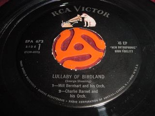 Lullaby of Birdland Vol 3 45 EP RCA Victor EPA 673
