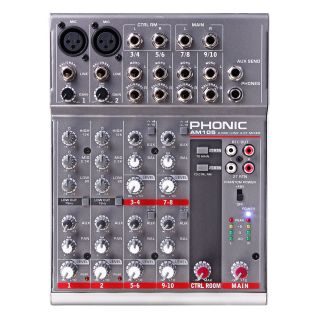 Great New Phonic Model AM105 Stereo Input Compact Mixer