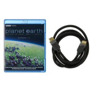 Belkin PureAV 6ft HDMI Cable Planet Earth Bluray Bundle