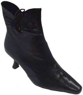 Bella Vita Marissa Women Leather Dress Boot Black XWide