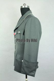 WWII German Elite M34 Officer Stone Grey Gabardine Dress Tunic   Click 