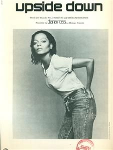 Sheet Music Upside Down Diana Ross Motown Records 1980