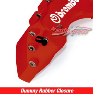 Red Brembo Look Brake Caliper Covers Front Large 2pcs