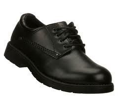 Boys Skechers Russ Black Dress Shoes Style 93951 Size 1