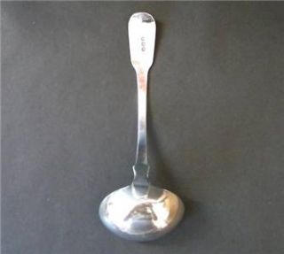 James Beebe Antique Georgian Sterling Silver Fiddle Pattern Sauce 
