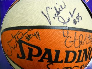   Womens NBA Hand Signed Ball Johnson Hammon Spoon San Antonio