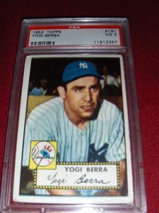 Yogi Berra 1952 Topps Graded Yankee Great